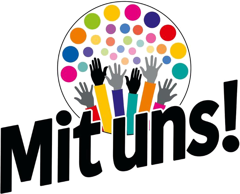 Mit uns! Logo